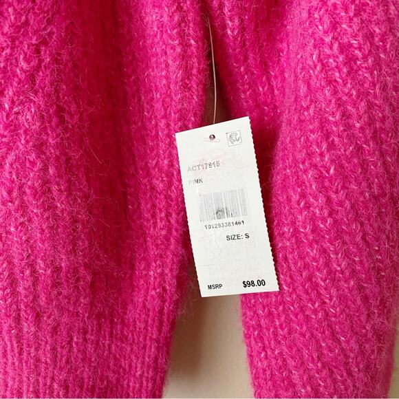 ASTR the Label | Kris Cut Out Sweater Crew Neck Relaxed Fit Pink Small - Picture 6 of 8